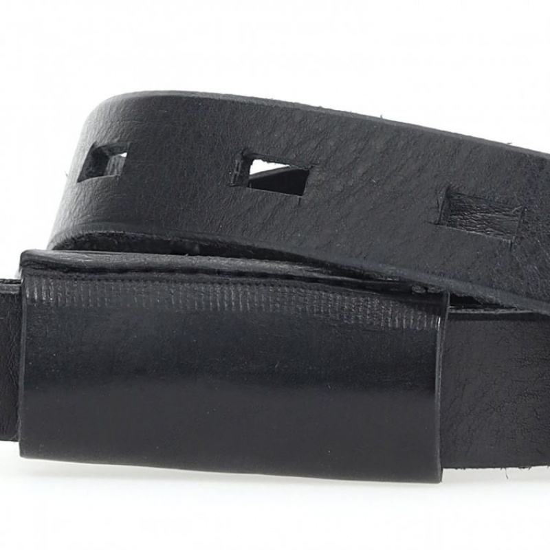 Black A.S.98 Lester Unisex Belts | IL-SUAI72965