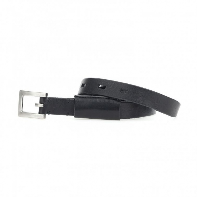 Black A.S.98 Lester Unisex Belts | IL-SUAI72965