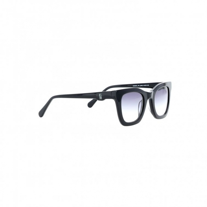 Black A.S.98 Nicko Men's Sunglasses | IL-RLPF07948