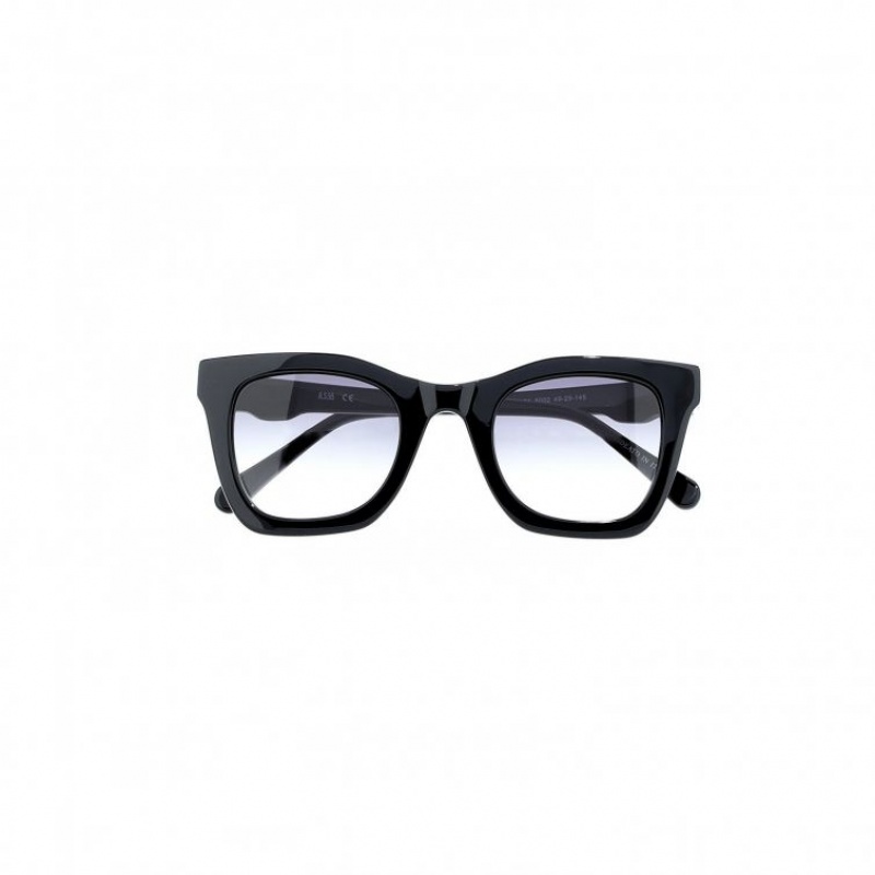 Black A.S.98 Nicko Men's Sunglasses | IL-RLPF07948