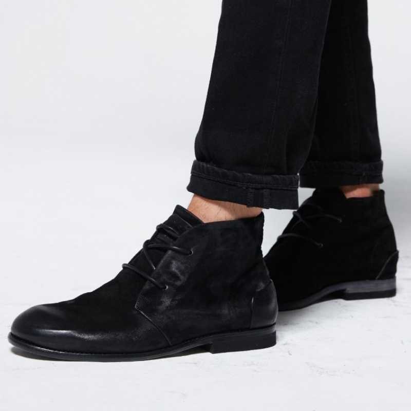 Black A.S.98 Oswin Men's Ankle boots | IL-GOKT58193