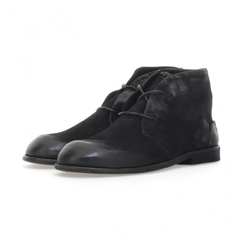 Black A.S.98 Oswin Men's Ankle boots | IL-GOKT58193