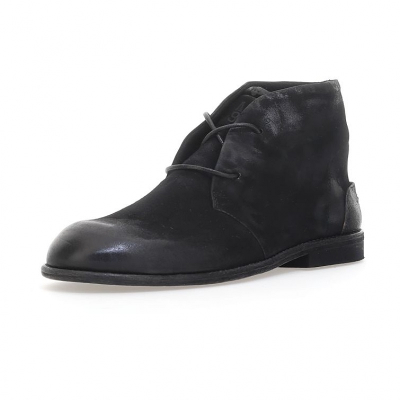 Black A.S.98 Oswin Men's Ankle boots | IL-GOKT58193