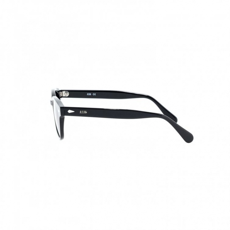 Black A.S.98 Rob Men's Sunglasses | IL-RUIA95647