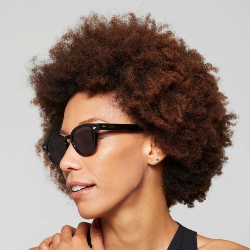 Black A.S.98 Rob Women's Sunglasses | IL-UQSR48953