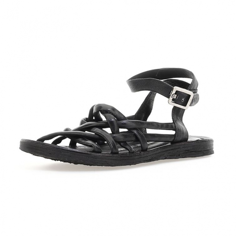 Black A.S.98 Rylee Women's Sandals | IL-XVMI43708