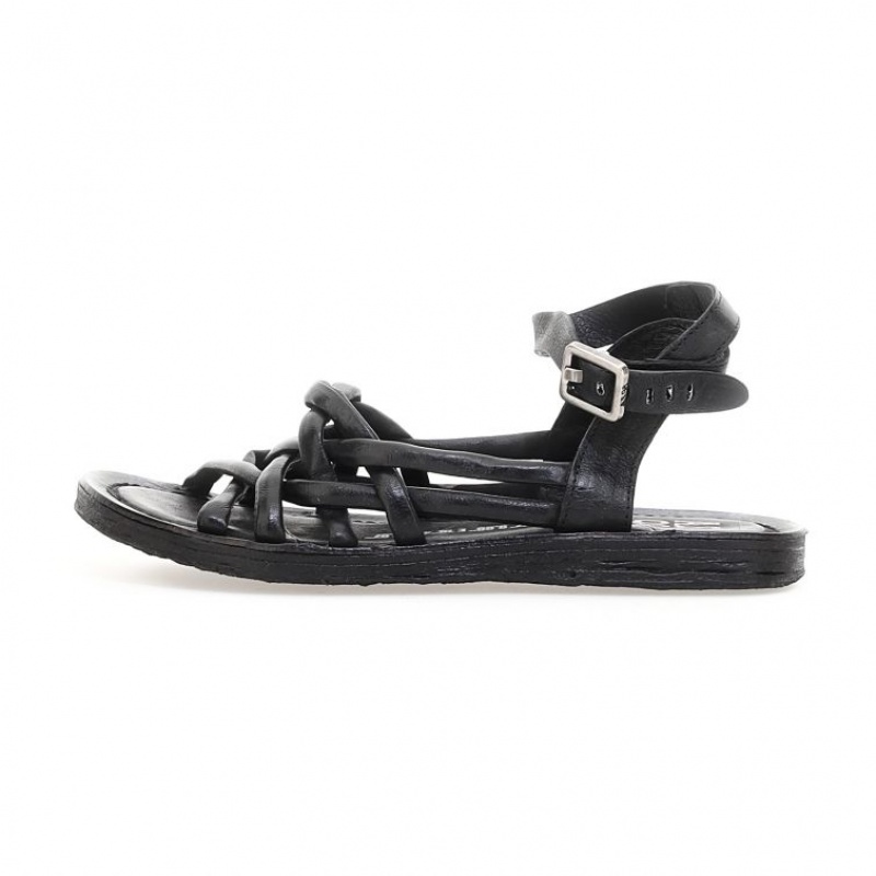 Black A.S.98 Rylee Women's Sandals | IL-XVMI43708