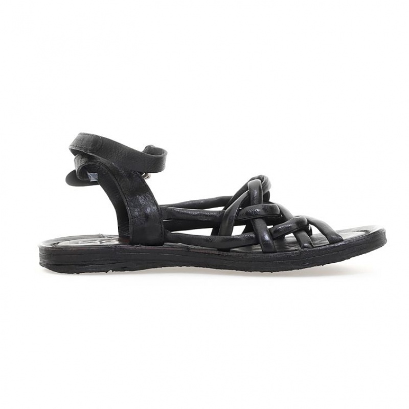 Black A.S.98 Rylee Women's Sandals | IL-XVMI43708