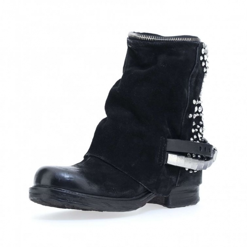 Black A.S.98 Saint-Shine Women's Ankle boots | IL-SPNB45680