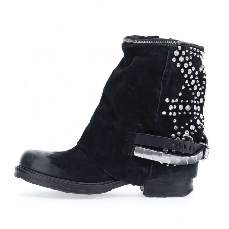 Black A.S.98 Saint-Shine Women's Ankle boots | IL-SPNB45680