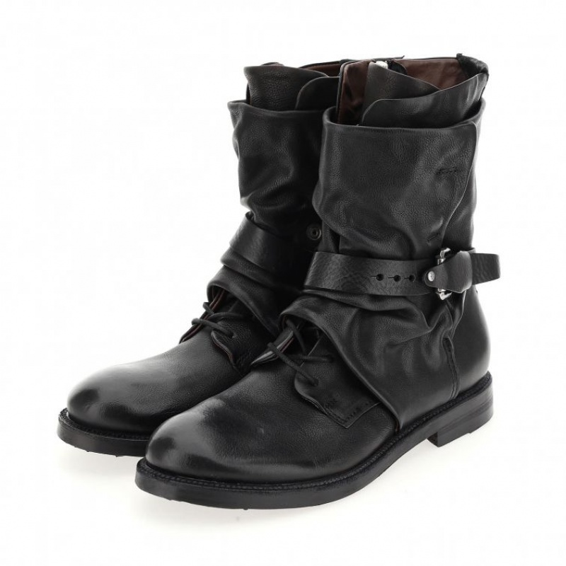 Black A.S.98 Samurai 347226 Men's Ankle boots | IL-QICY21849