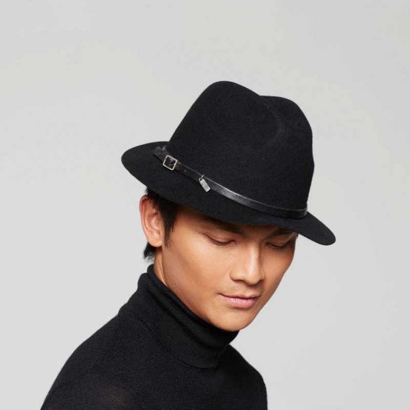 Black A.S.98 Sheryl Men's hats | IL-CULQ03719