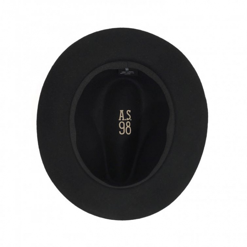 Black A.S.98 Sheryl Men's hats | IL-CULQ03719