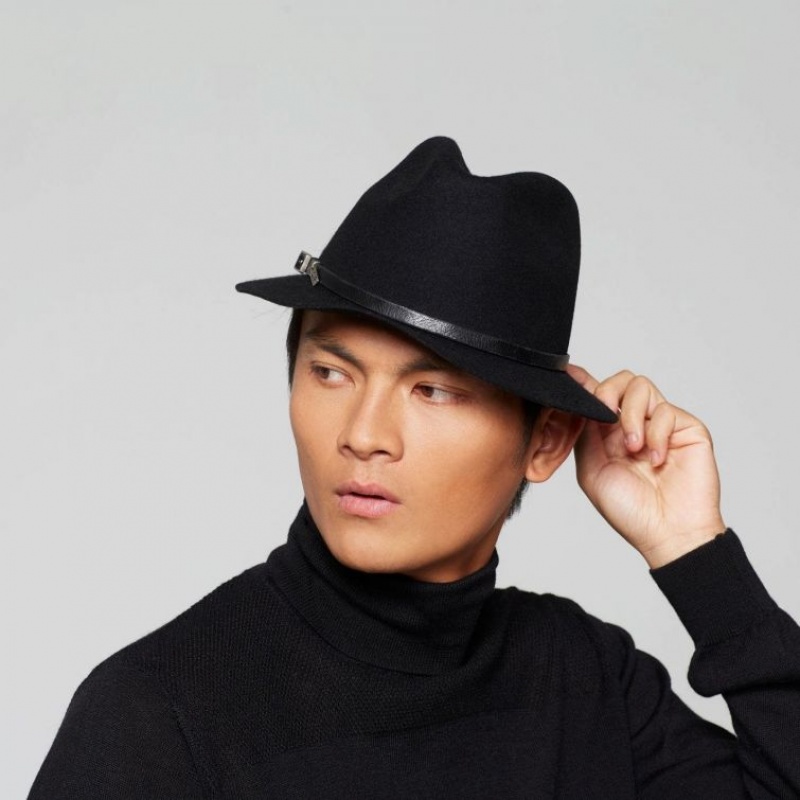 Black A.S.98 Sheryl Men\'s hats | IL-CULQ03719