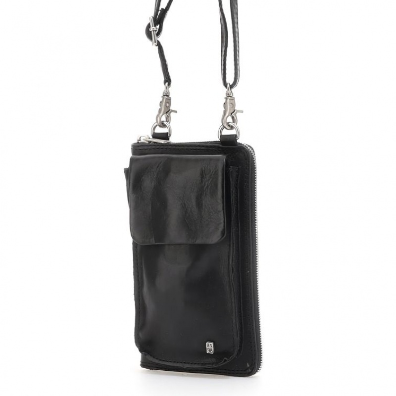 Black A.S.98 Sirene Unisex Wallets | IL-EAVG76284