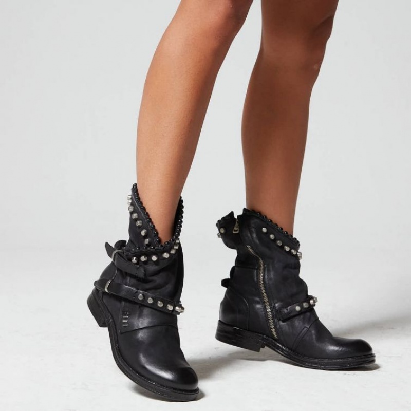 Black A.S.98 Verti 207239 Women's Ankle boots | IL-LZGS40136