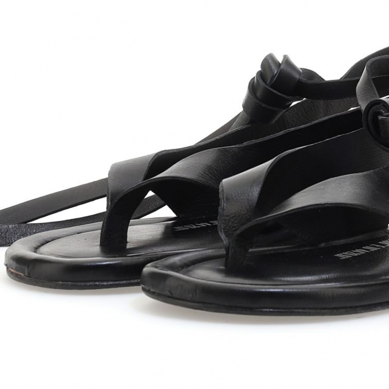 Black A.S.98 Yanci Women's Sandals | IL-VHBS24538