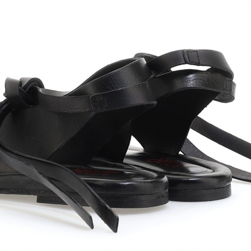 Black A.S.98 Yanci Women's Sandals | IL-VHBS24538