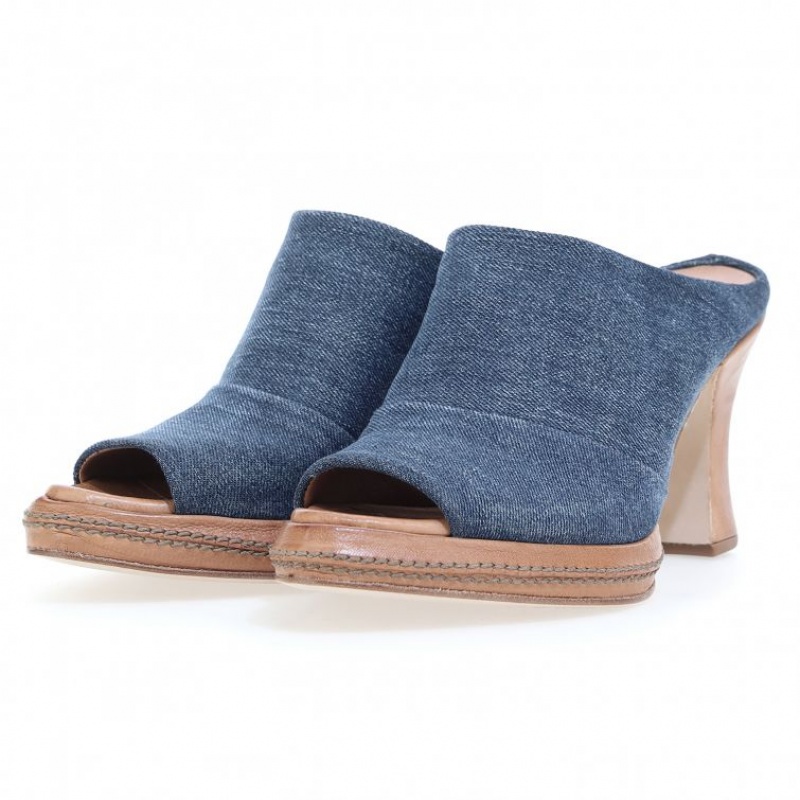 Blue A.S.98 Vannie Women's Mules | IL-SGYX52639