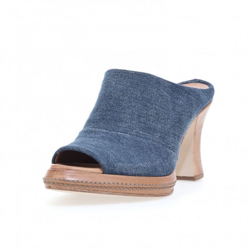 Blue A.S.98 Vannie Women's Mules | IL-SGYX52639