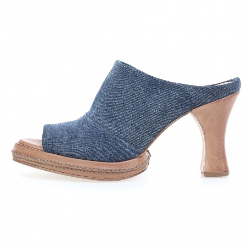 Blue A.S.98 Vannie Women's Mules | IL-SGYX52639