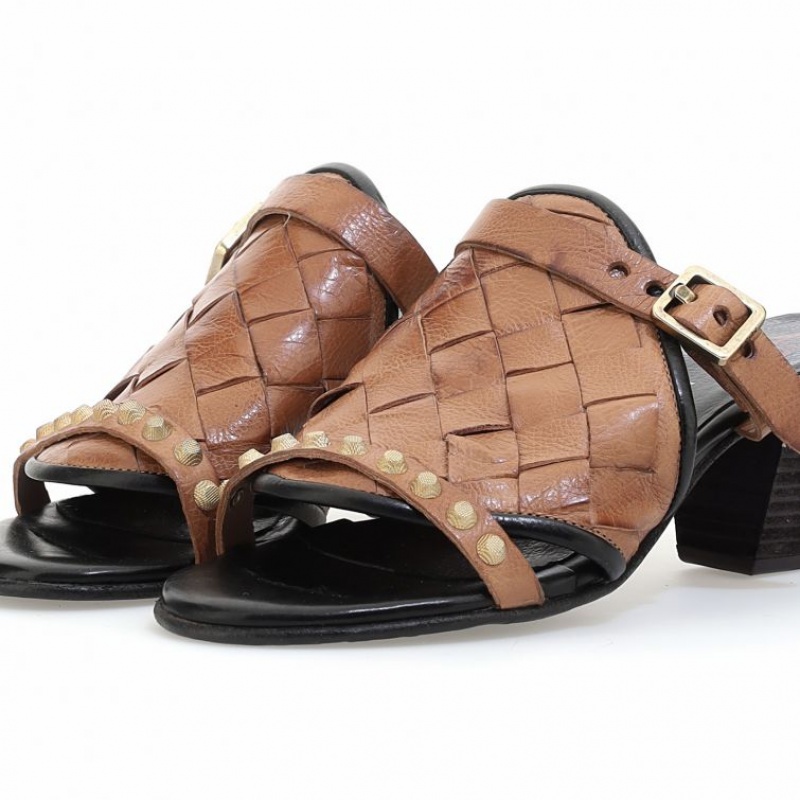 Brown A.S.98 Auggie Women's Sandals | IL-LTQE42018