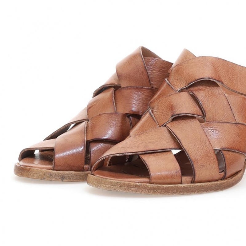 Brown A.S.98 Bessie Women's Sandals | IL-DJAT70465