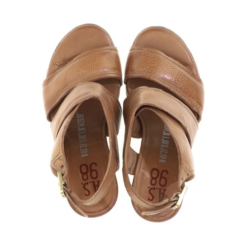 Brown A.S.98 Chastity Women's Sandals | IL-XNQF20716