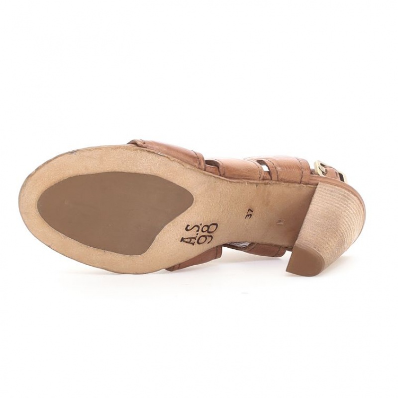 Brown A.S.98 Chastity Women's Sandals | IL-XNQF20716