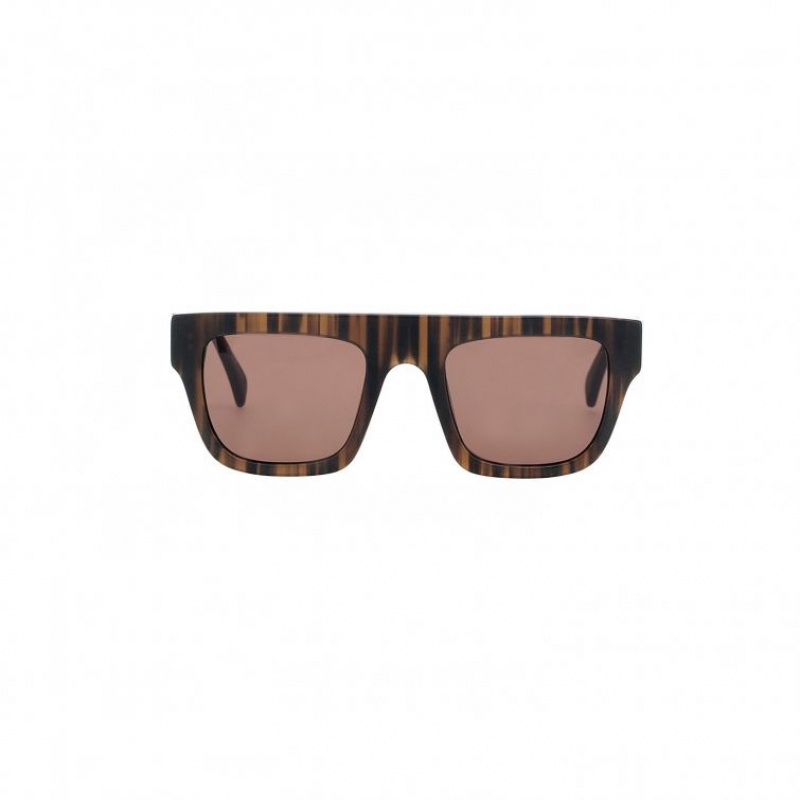 Brown A.S.98 Dahlia Men's Sunglasses | IL-KZHV09327