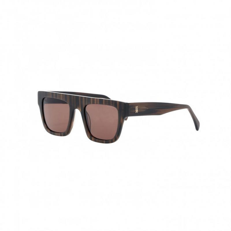 Brown A.S.98 Dahlia Men's Sunglasses | IL-KZHV09327