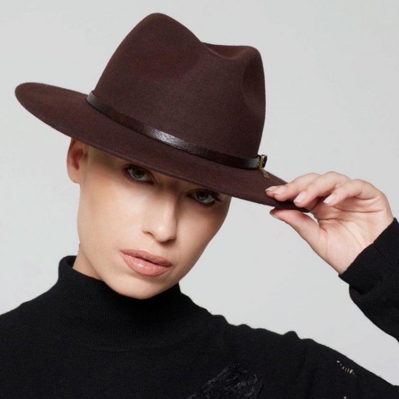 Brown A.S.98 Danna Women's hats | IL-RWUC48976