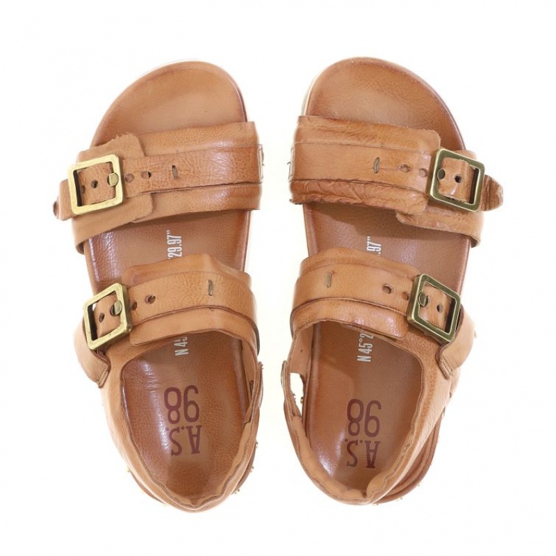 Brown A.S.98 Evelyn Women's Sandals | IL-AJBP46035