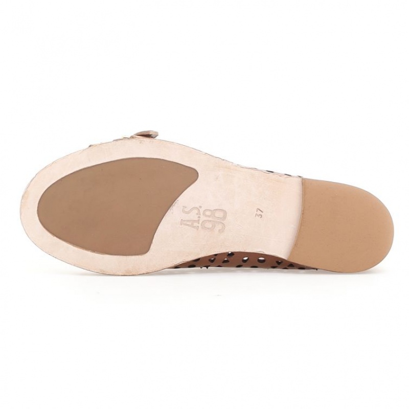 Brown A.S.98 Jakki Women's flat shoes | IL-UFLO90234