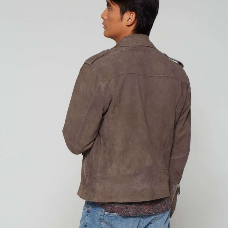 Brown A.S.98 Leather Jimmy Men's Jackets | IL-QPGM59741