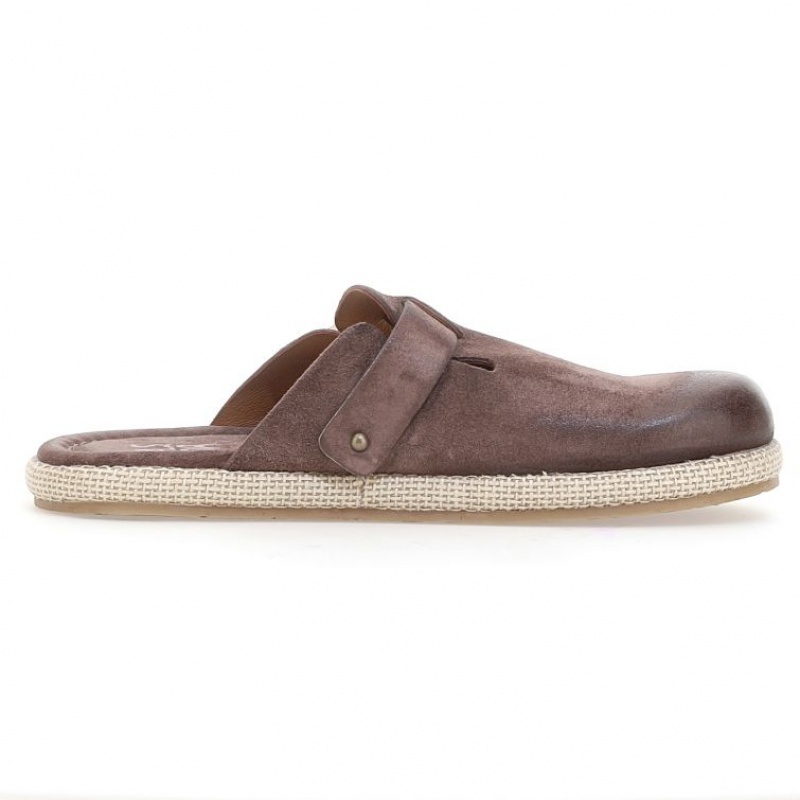 Brown A.S.98 Mules Mike Men's flat shoes | IL-XFNO52486