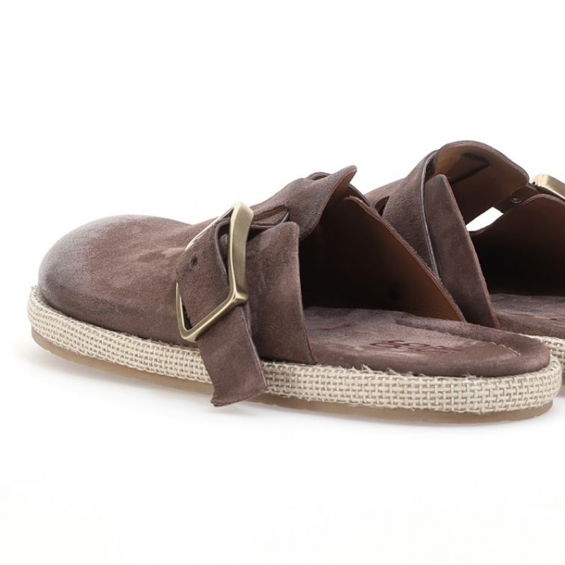 Brown A.S.98 Mules Mike Men's flat shoes | IL-XFNO52486