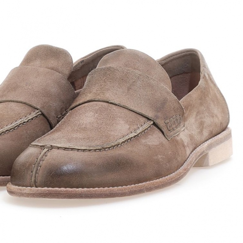 Brown A.S.98 Ogden Men's flat shoes | IL-WXYH32896