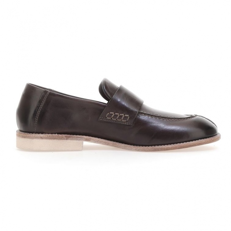 Chocolate A.S.98 Ogden Men's flat shoes | IL-ZRKC84123