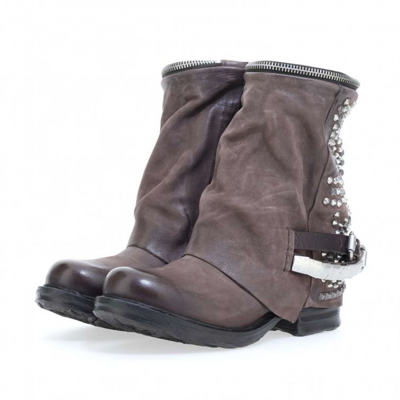 Chocolate A.S.98 Saintec 259216 Women's Ankle boots | IL-JIFM83052