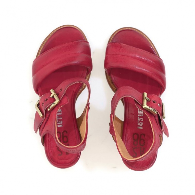 Dark Red A.S.98 Brittany Women's Sandals | IL-ITOZ08932