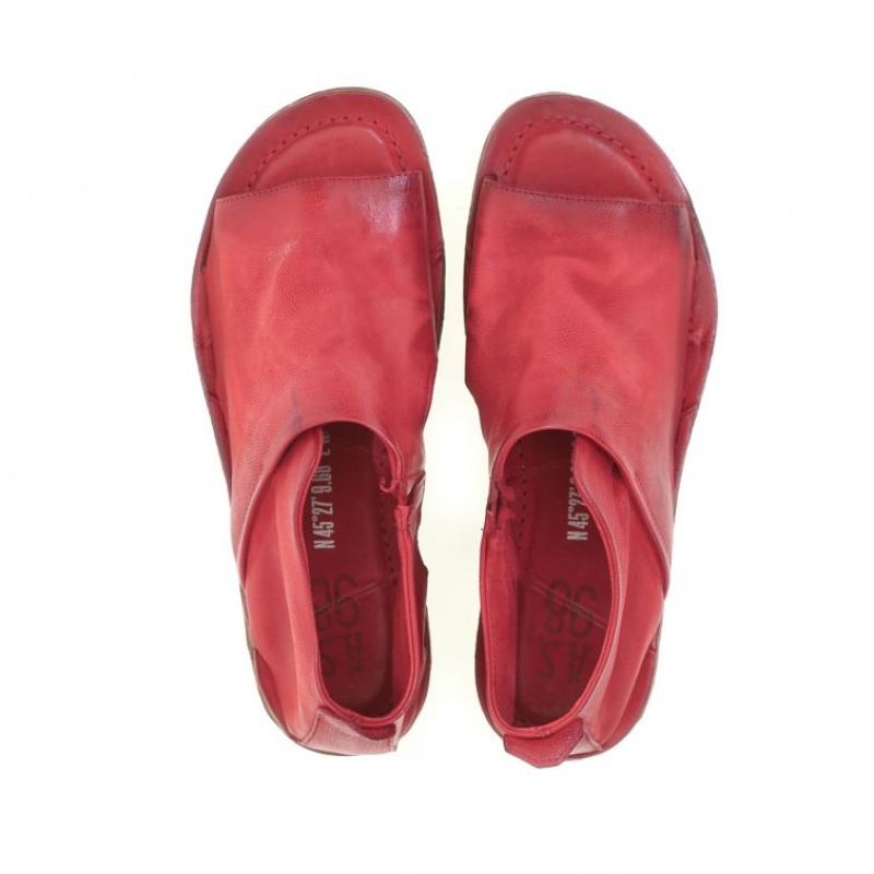 Dark Red A.S.98 Romi Women's Sandals | IL-SUDH30752