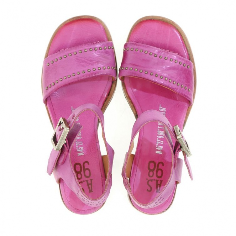 Fuchsia A.S.98 Abnor Women's Sandals | IL-OJPQ84396