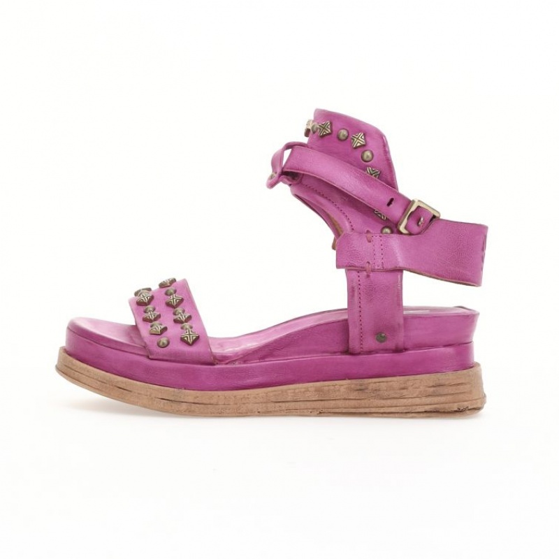 Fuchsia A.S.98 Leta Women's Sandals | IL-MLIJ30947