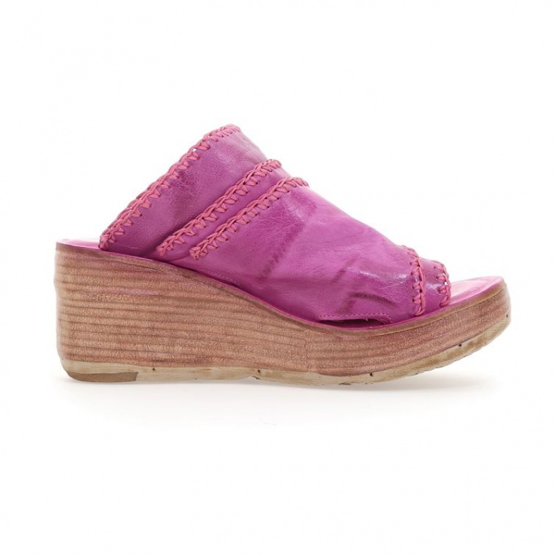 Fuchsia A.S.98 Nivek Women's Sandals | IL-RUBC75483