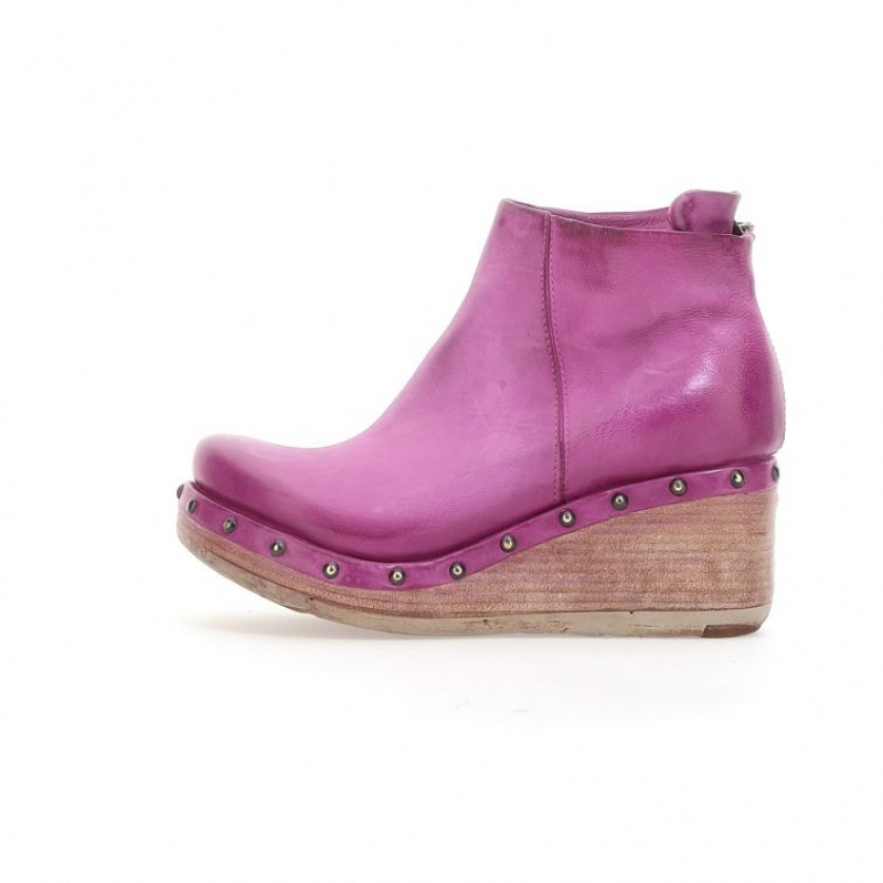 Fuchsia A.S.98 Pancras Women's Ankle boots | IL-BJSE75168