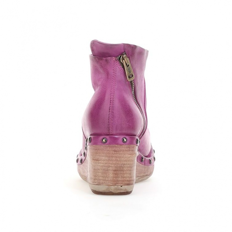 Fuchsia A.S.98 Pancras Women's Ankle boots | IL-BJSE75168