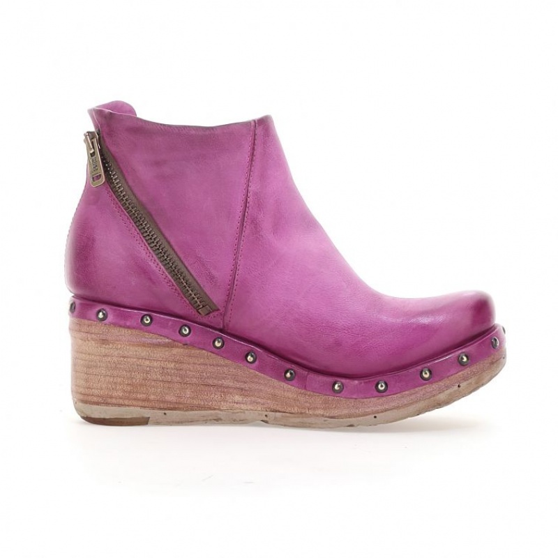 Fuchsia A.S.98 Pancras Women's Ankle boots | IL-BJSE75168