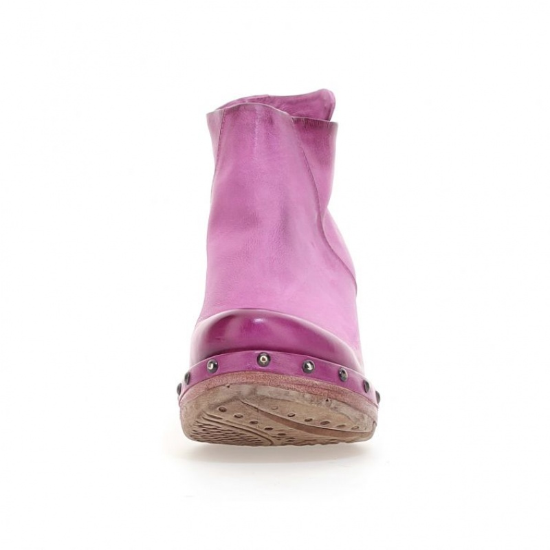 Fuchsia A.S.98 Pancras Women's Ankle boots | IL-BJSE75168