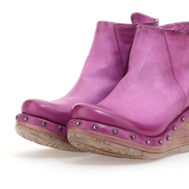 Fuchsia A.S.98 Pancras Women's Ankle boots | IL-BJSE75168